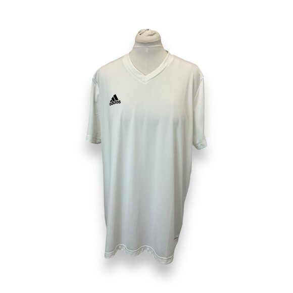 Adidas Aeroready Mens White Sports Tee Size 2XL - Breathable & Lightweight - Picture 1 of 9